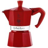 Italiaanse Koffiepot Bialetti Winter Wonderland Rood Zilverkleurig Aluminium 3 Koppar