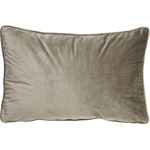 Dutch Decor FINN - Kussenhoes velvet 40x60 cm - Driftwood - taupe - met rits