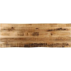 Tafelblad met natuurlijke rand 120x40x3,8 cm massief mangohout