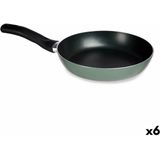 Pan 28 cm Groen Aluminium (6 Stuks)