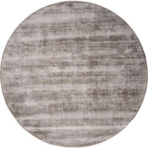 Vloerkleed Cos - Viscose Taupe Rond ø150 cm