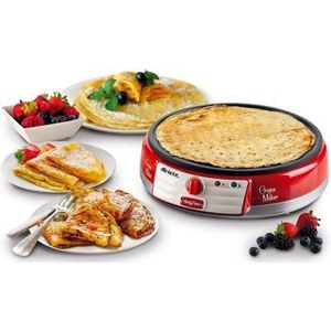 Ariete 0202 Crepe maker 1 crepe(s) - Crêpe machine - Rood - Wit - Zwart