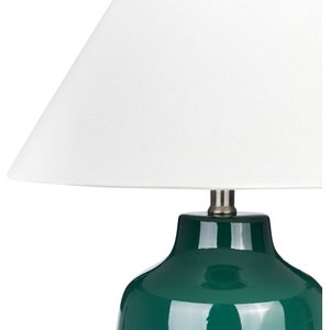 Beliani CARETA - Tafellamp - Groen - Keramiek