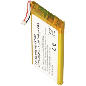 AccuCell-batterij geschikt voor de Garmin Nuvi 3700 batterij 361-00046-02, 361-00064-02