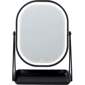 Beliani DORDOGNE - Tafel spiegel - Zilver - Metaal