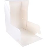 Gebaksdoos | karton | 27x27x15cm | wit | 50 stuks
