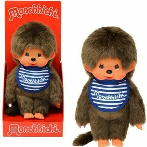 Knuffel Bandai Monchhichi Boy Mariniere Bib