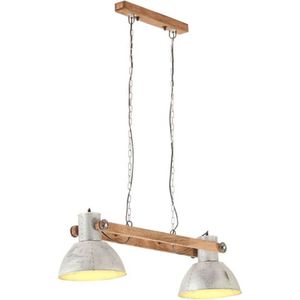 vidaXL Hanglamp industrieel 25 W E27 109 cm zilverkleurig