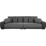 Beliani TORPO - Bank XXL - Grijs/Zwart - Polyester