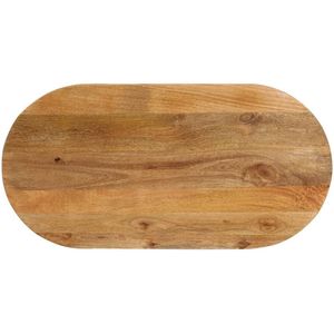 Tafelblad ovaal 110x40x2,5 cm massief mangohout