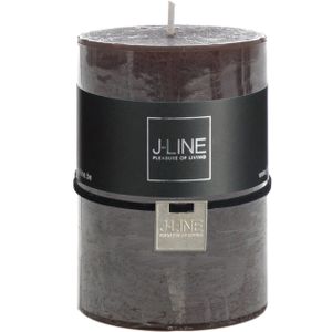 J-Line cilinderkaars - zwart - 48U - medium - 6 stuks