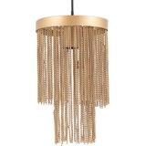 PTMD Brenton Gold Iron Chains Round Hanging Lamp S