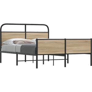 Bedframe zonder matras bewerkt hout sonoma eikenkleur 120x200cm