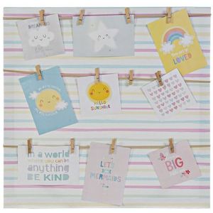 Fotolijstje DKD Home Decor Sunshine Canvas Multicolour Baby 50 x 2 x 50 cm