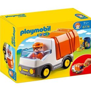 PLAYMOBIL 1.2.3 Vuilniswagen - 6774