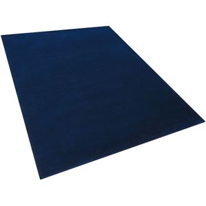 GESI II - Laagpolig vloerkleed - Marineblauw - 140 x 200 cm - Viscose