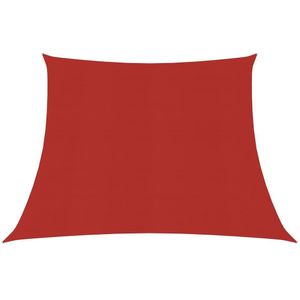Zonnezeil 160 g/m 3/4x2 m HDPE rood