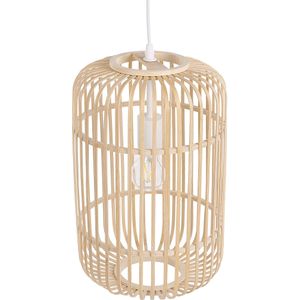 Beliani AISNE - Hanglamp - Lichte houtkleur - Bamboehout