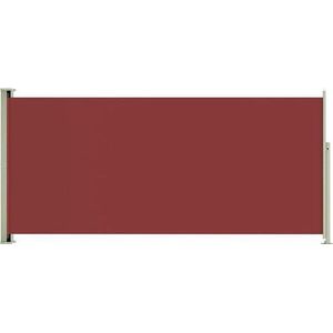 vidaXL - Tuinscherm - uittrekbaar - 140x300 - cm - rood