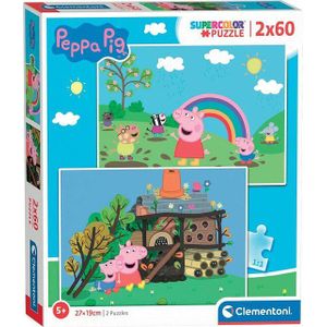 Clementoni Legpuzzel Peppa Pig, 2x60st.