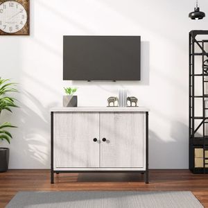 vidaXL-Tv-meubel-met-deuren-60x35x45-cm-bewerkt-hout-grijs-sonoma