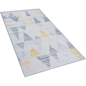 YAYLA - Laagpolig vloerkleed - Grijs - 80 x 150 cm - Polyester