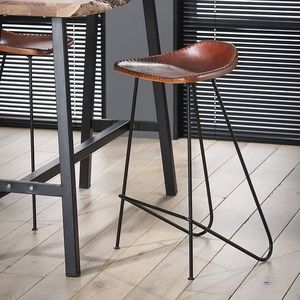 AnLi Style Barstoel vintage leder - Bruin
