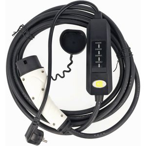 Laadkabel voor elektrische auto's met SchuKo-stekker op type 2 Mode2 230V 16A 1-fase laadtechniek me