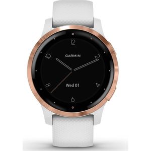 Garmin Vivoactive 4S - Smartwatch met GPS Tracker - 7 dagen batterij - 40mm - Wit/ Rosegold