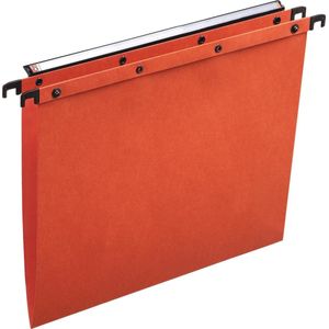 L'Oblique hangmappen voor laden AZO tussenafstand 330 mm (A4), V-bodem, oranje 25 stuks