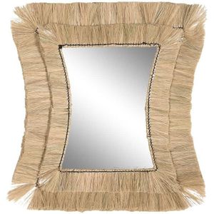 Wandspiegel DKD Home Decor 62 x 4 x 70 cm Kristal Bali Jute