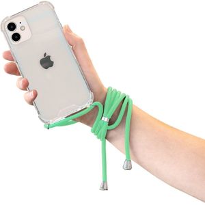 Mobiparts Lanyard Case Apple iPhone 12 Mini Green Cord