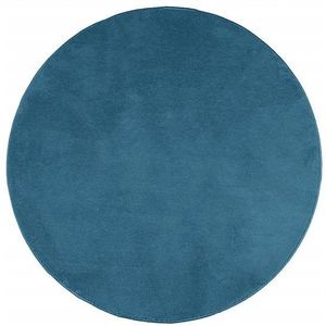 vidaXL - Vloerkleed - OVIEDO - laagpolig - Ø - 120 - cm - turquoise