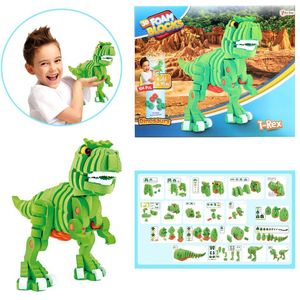 Toi-toys Knutselpuzzel Dinosaurus 25,8 Cm Groen 104-delig