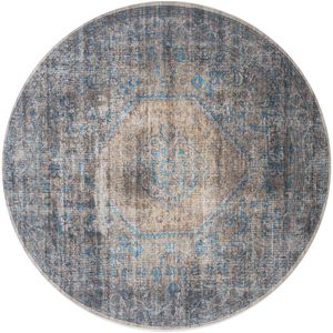 Veer Carpets Vloerkleed Madel Rond Groen/Blauw ø160 cm