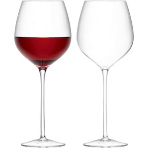 L.S.A. - Wine Wijnglas Rood 700 ml Set van 2 Stuks - Transparant / Glas