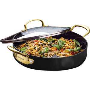 Greenpan Barcelona - Stoofpan - 30cm - Zwart - 2 handgrepen