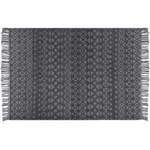 ALUCRA - Modern vloerkleed - Zwart - 160 x 230 cm - Wol