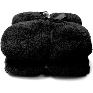 Unique Living Teddy Plaid - 150x200 cm - Black