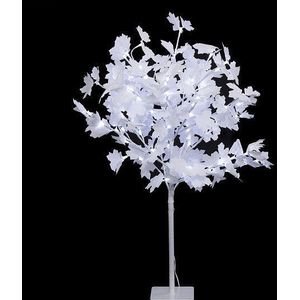 Kunstkerstboom wit - H90 CM - 92 LED - Kerstdecoratie - Decoratieve verlichting - Buiten en binnen