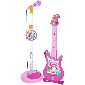 Kindergitaar Disney Princess Microfoon Roze Disney Prinsessen