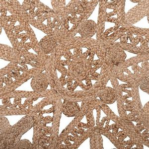 Beliani BUCAK - Laagpolig vloerkleed - Beige - 120 cm - Jute