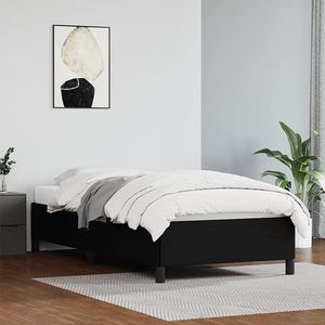 VidaXL Bedframe Kunstleer Zwart 90x200 cm