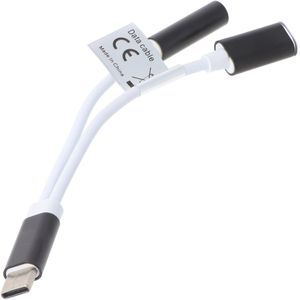 2IN1 AUDIOADAPTER USB TYPE C USB-C naar 3,5 MM STEREO - KABEL EN OPLAADCONNECTOR