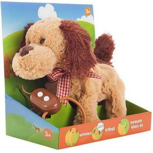 Knuffelhond Bruin 22 cm