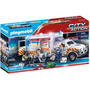 PLAYMOBIL Action Heroes Reddingsvoertuig: Us Ambulance 70936