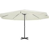 vidaXL - Parasol - Samos - 500 - cm - aluminium - wit