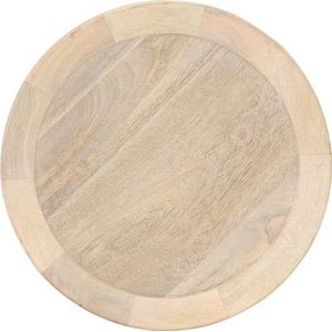 vidaXL - Bijzettafel - Ø40x45 - cm - massief - mangohout