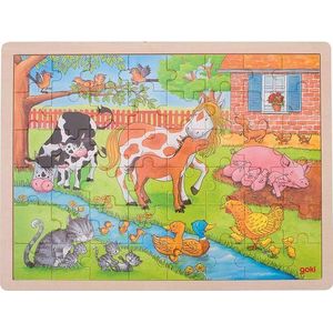 Houten Legpuzzel Boerderijdieren (48 stukjes)