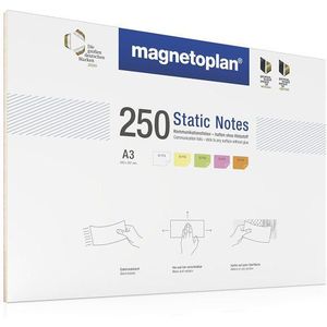 Magnetoplan folieaansprakelijkheid noten - DIN A3-5 kleuren (wit/geel/groen/roze/oranje) - 250 stuks